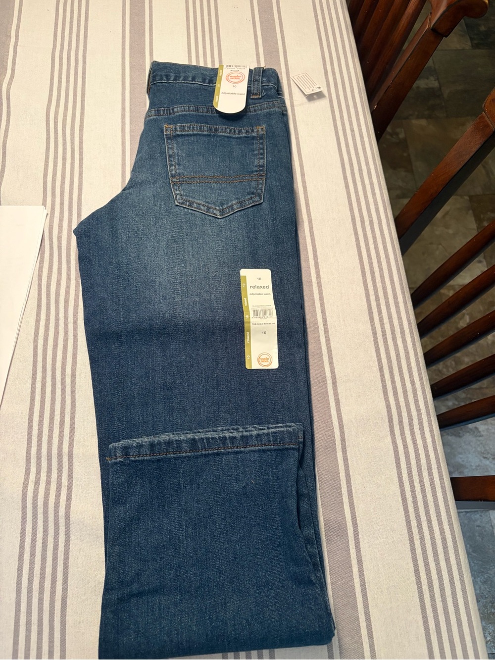 Boys  Relaxed Fit Dark Blue Jeans - Classic Comfort